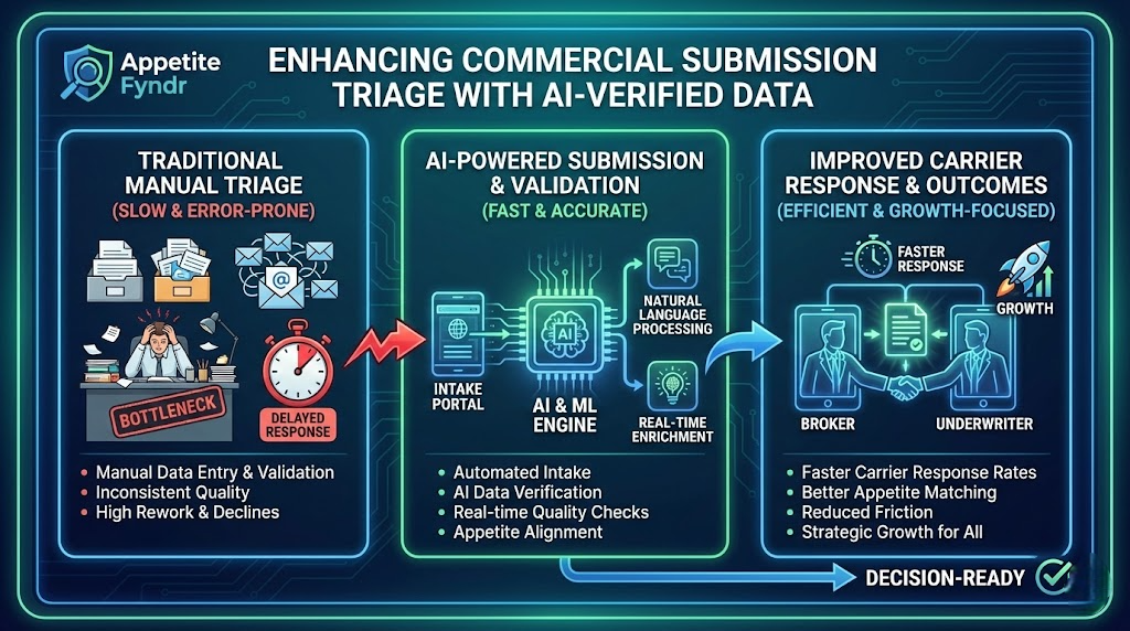 AI-verified data in commercial insurance submissions